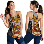 Racerback Tank - Aboriginal Dot Painting Lizard Tank - Women - Vibe Hoodie
