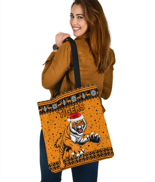 wests-christmas-tote-bag-tigers-unique-vibes-orange