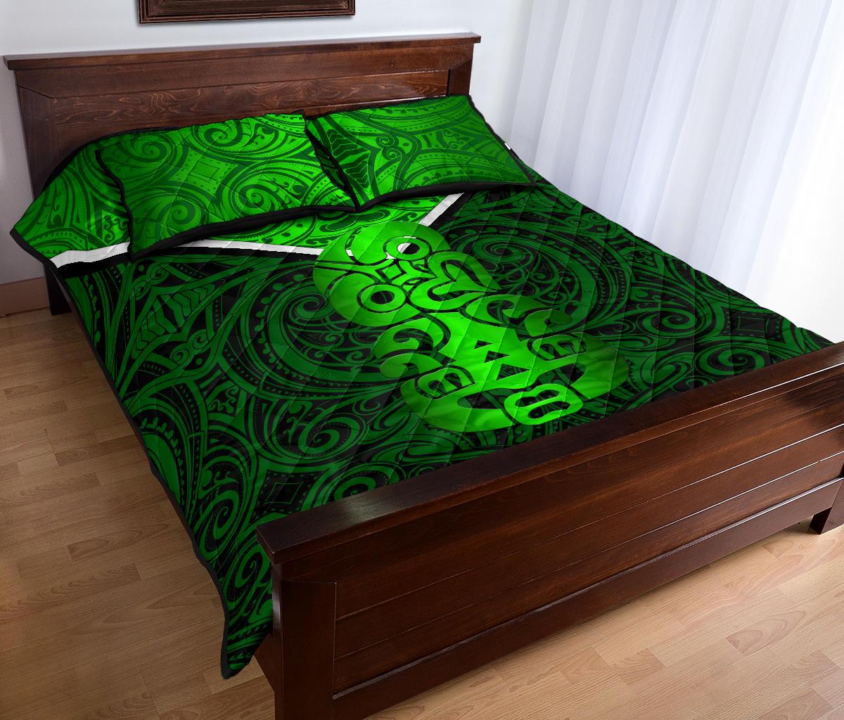 new-zealand-maori-rugby-quilt-bed-set-pride-version-green