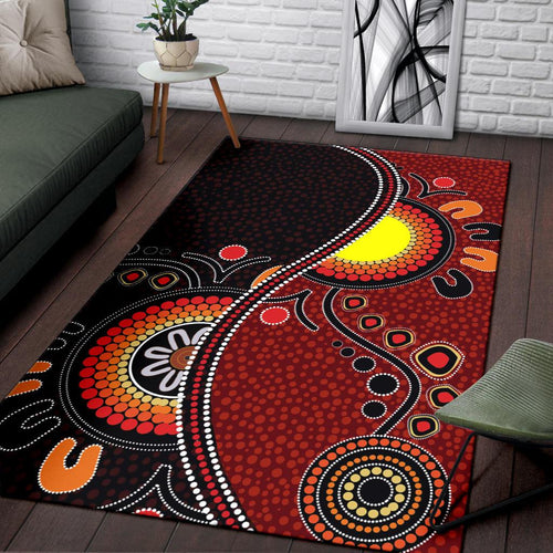 aboriginal-area-rug-australia-flag-dot-painting-art