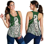 Maori Moko Tattoo Racerback Tank, Manaia Pounamu - Vibe Hoodie