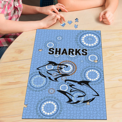 cronulla-premium-wood-jigsaw-puzzle-sharks-unique-indigenous