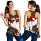 Rabbitohs Indigenous Rugby Women's Racerback Tank Rabbit Jumping - Vibe Hoodie