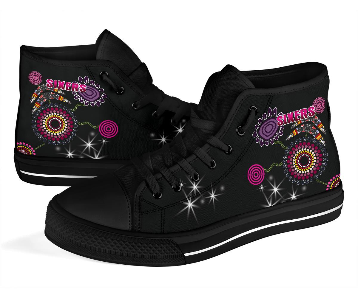 sydney-high-top-shoe-sixers-indigenous-black