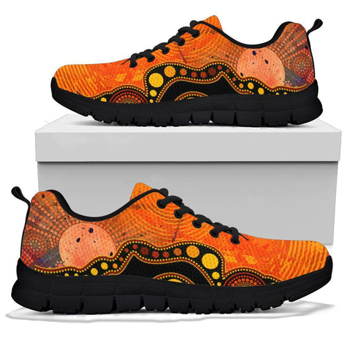 aboriginal-sneakers-australia-indigenous-flag-circle-dot-painting-art-golden