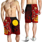 aboriginal-mens-shorts-red-indigenous-flag