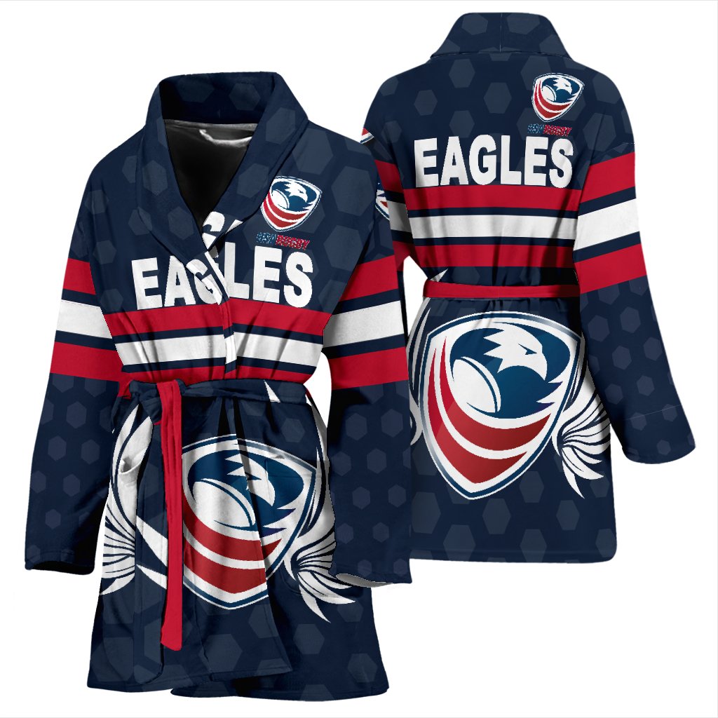 usa-rugby-womens-bath-robe-eagles-simple-style-full-navy