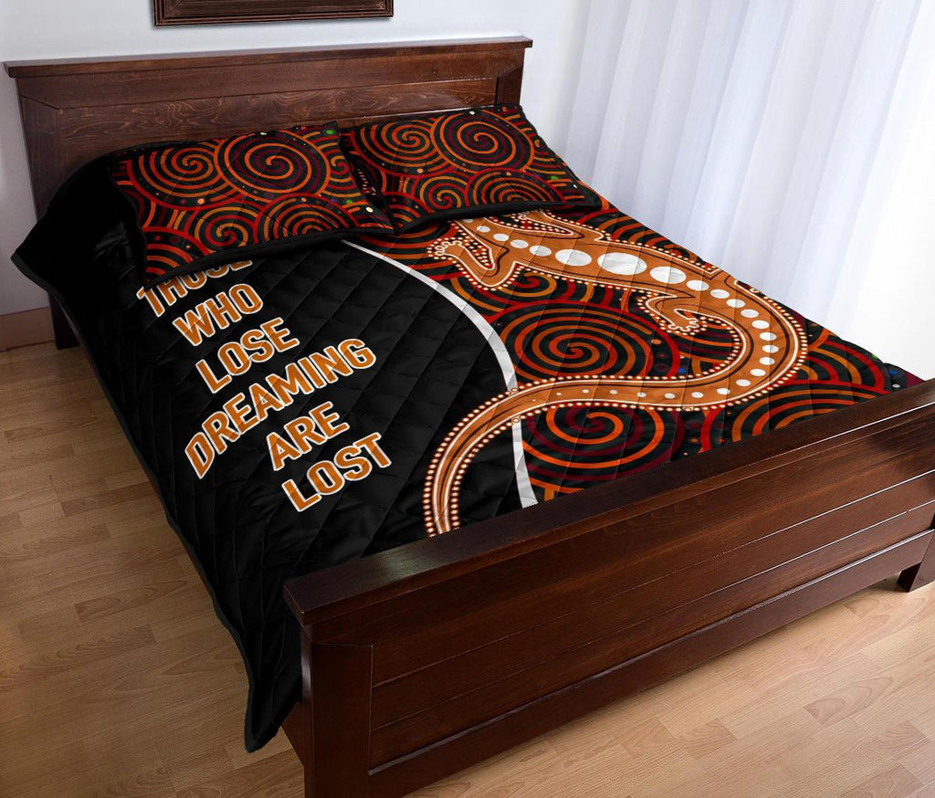 aboriginal-quilt-bed-set-indigenous-lizard-dreaming