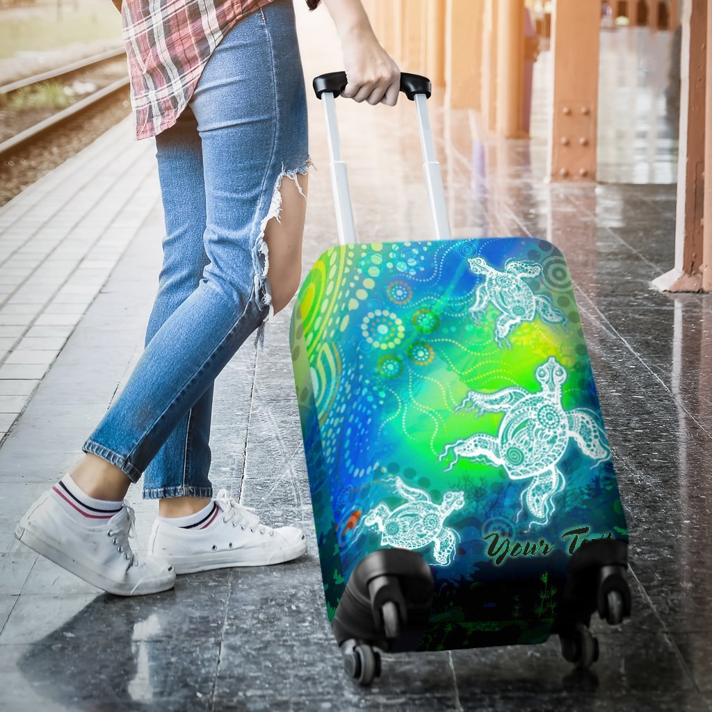 custom-text-aboriginal-luggage-covers-indigenous-turtle-ocean-dot-painting-art