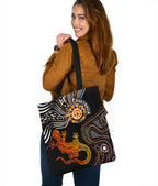 aboriginal-tote-bags-lizard-sunshine