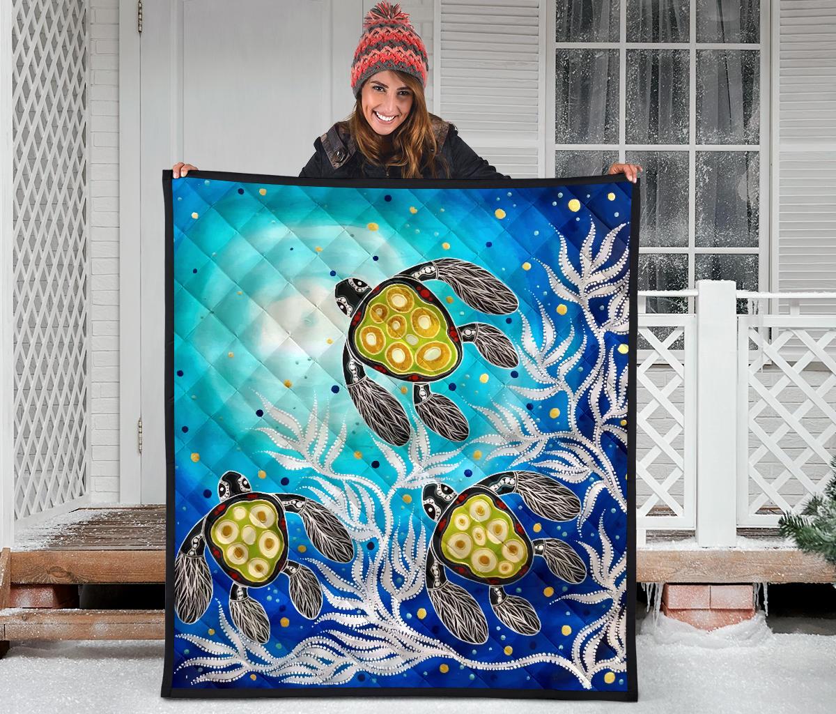 premium-quilt-aboriginal-turtle-art-quilt-set-towards-the-light