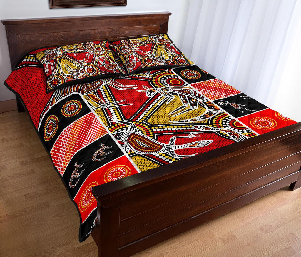 aboriginal-quilt-bed-set-kangaroo-dot-painting-patterns