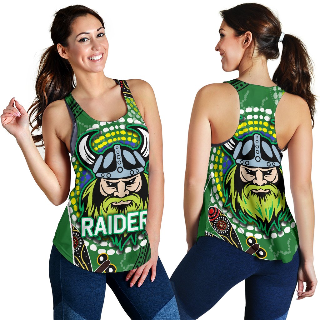 Raiders Women Racerback Tank Aboriginal - Vibe Hoodie