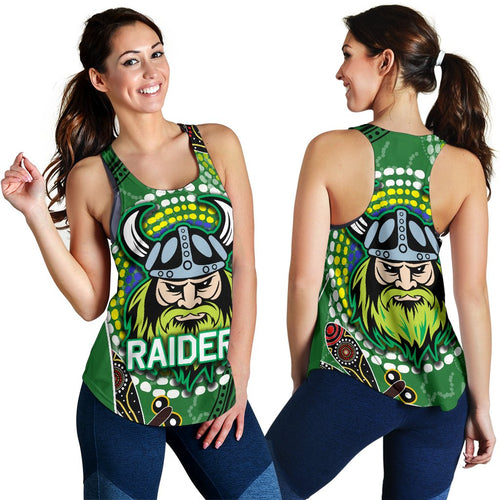 Raiders Women Racerback Tank Aboriginal - Vibe Hoodie