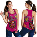 Sydney Women's Racerback Tank Sixers Indigenous - Magenta - Vibe Hoodie