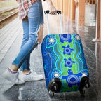 1staustrali-aboriginal-luggage-covers-aboriginal-turtle-family