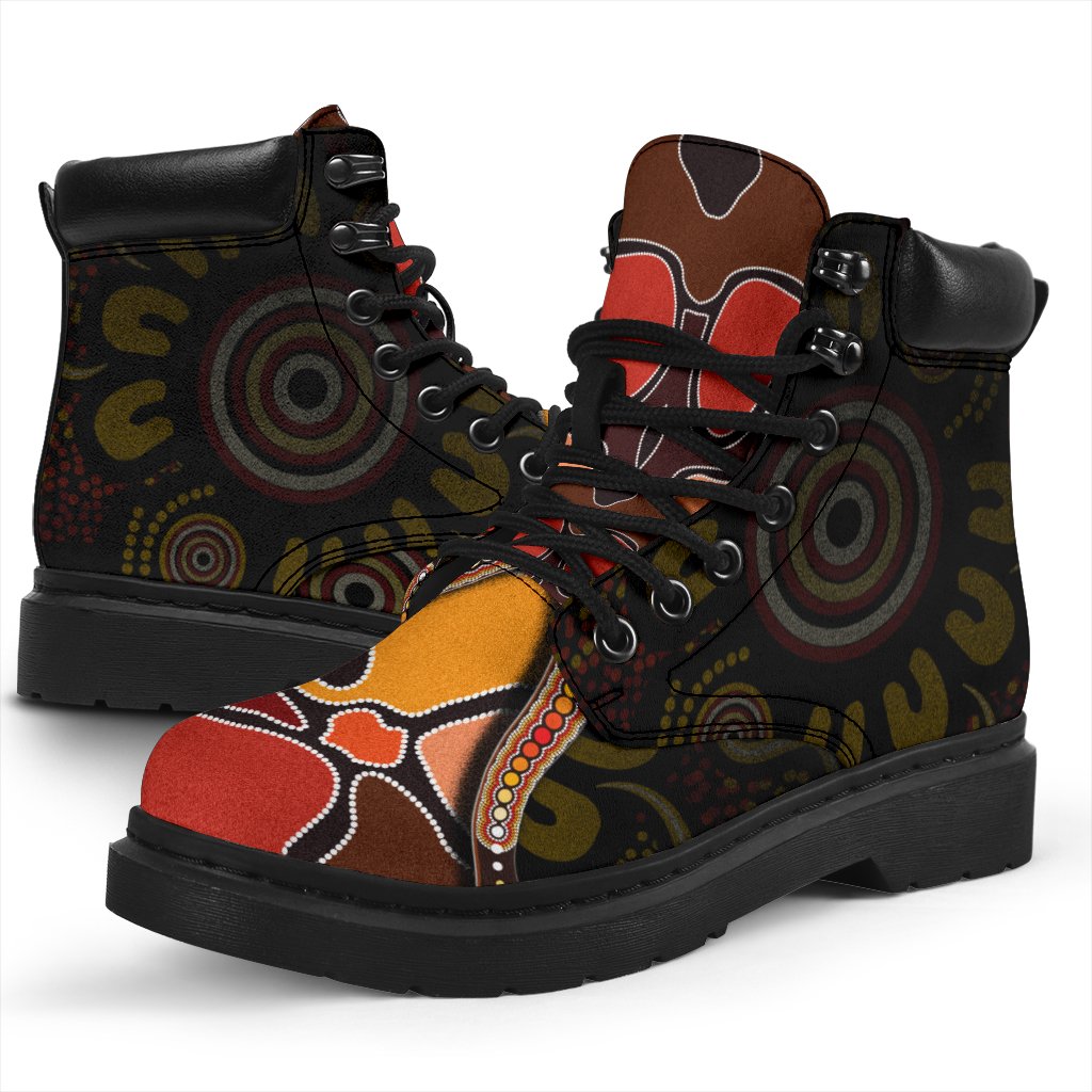 all-season-boot-aboriginal-snake-with-dot-painting