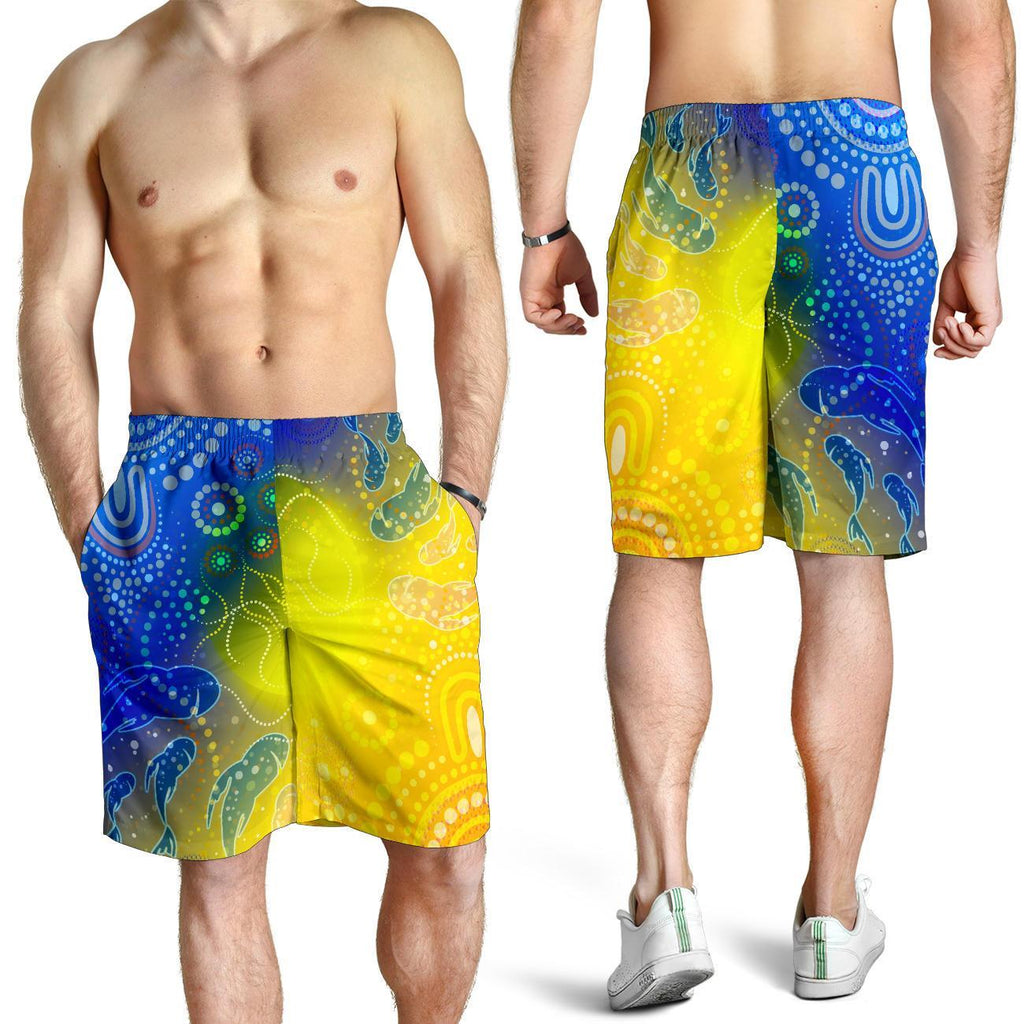 aboriginal-mens-shorts-indigenous-fishing