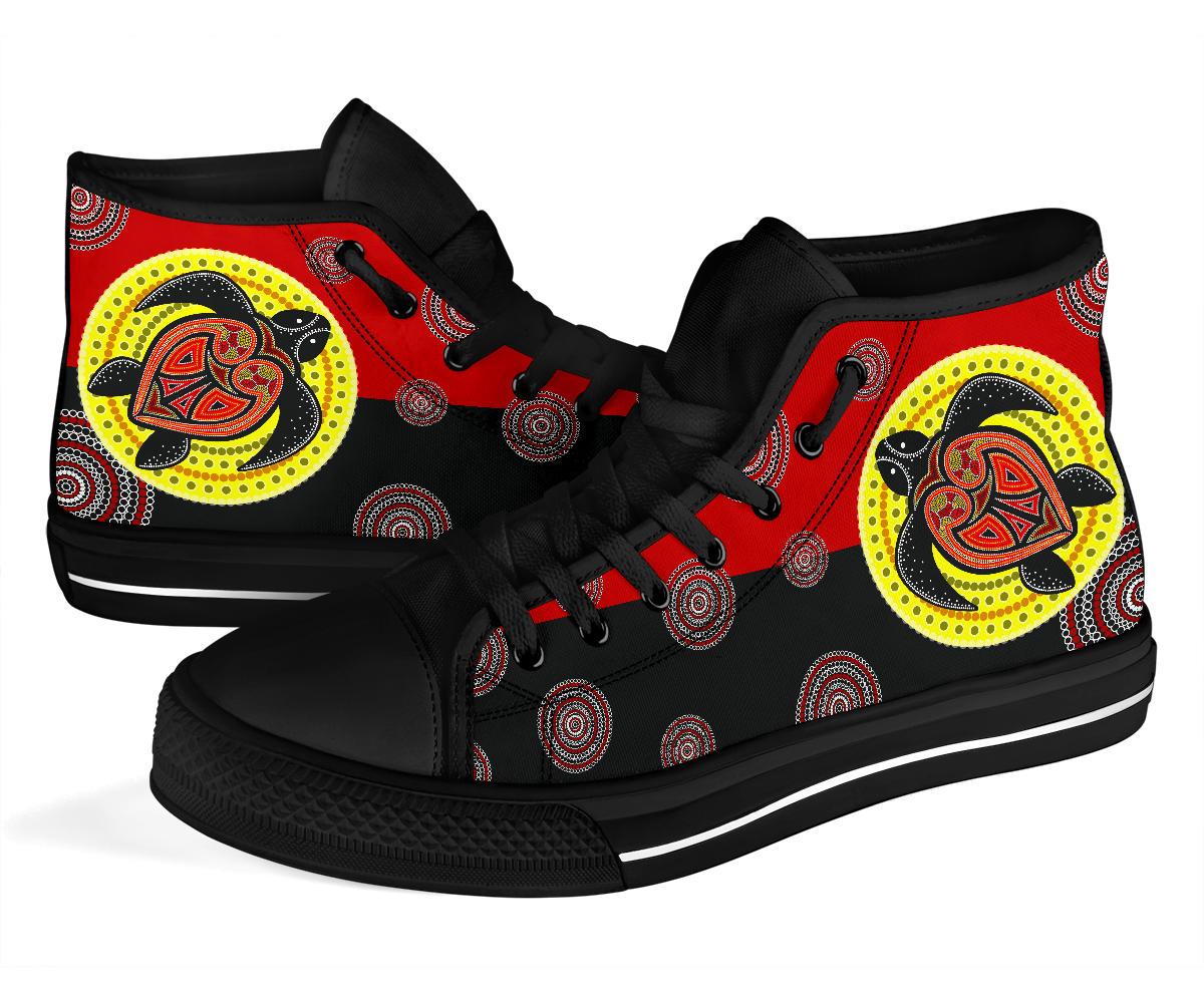 canvas-shoe-aboriginal-dot-painting-shoe-turtle-high-top
