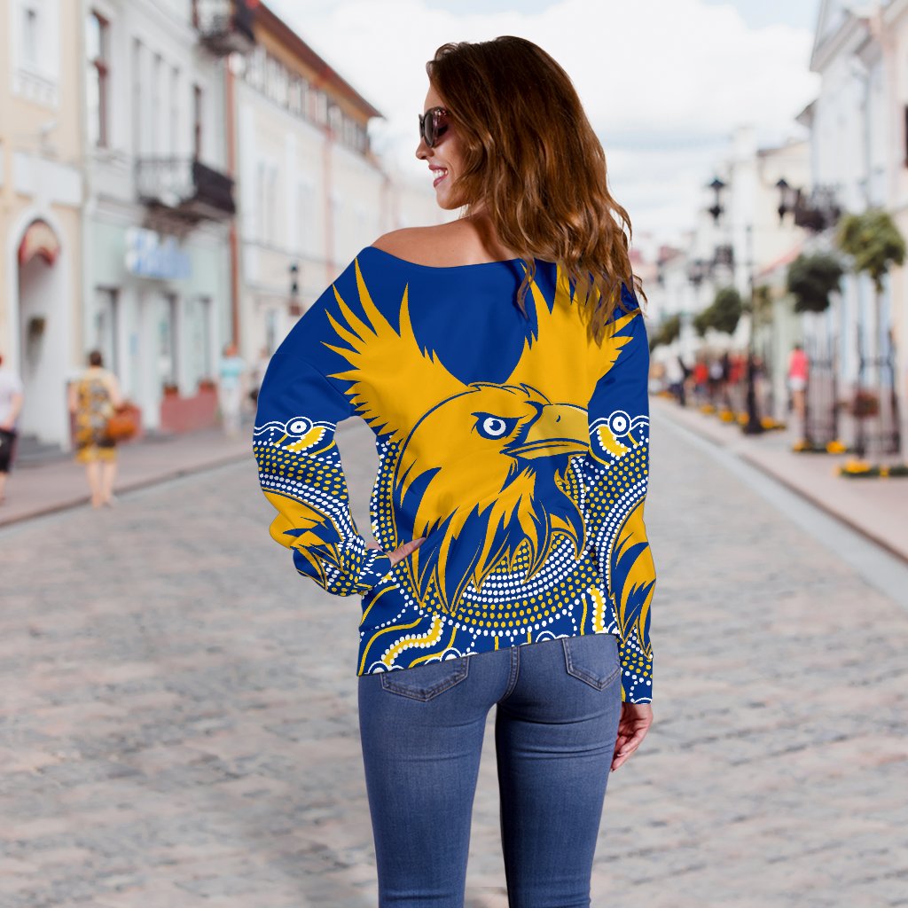 Eagles Off Shoulder Sweater West Coast Mix Indigenous - Vibe Hoodie