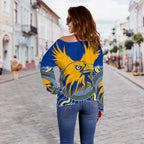 Eagles Off Shoulder Sweater West Coast Mix Indigenous - Vibe Hoodie