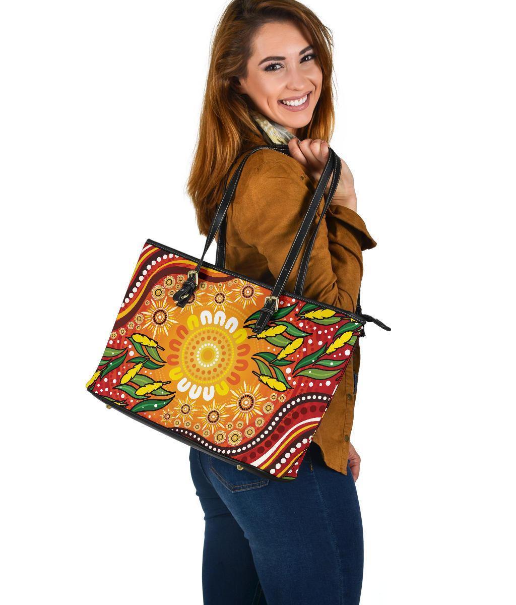 leather-tote-bag-indigenous-circle-leaf-patterns