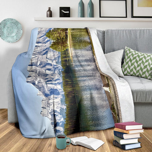 beautiful-lake-canada-premium-blanket