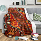 aboriginal-preium-blanket-indegenous-dot-painting-art