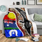 premium-blanket-australian-aboriginal-crocodile-with-naidoc-flags
