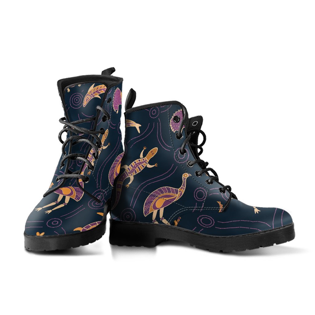 leather-boots-indigenous-animals-patterns