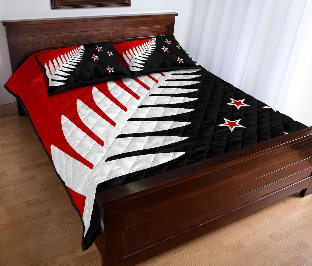 new-zealand-flag-silver-fern-black-white-and-red-quilt-bedding-sets