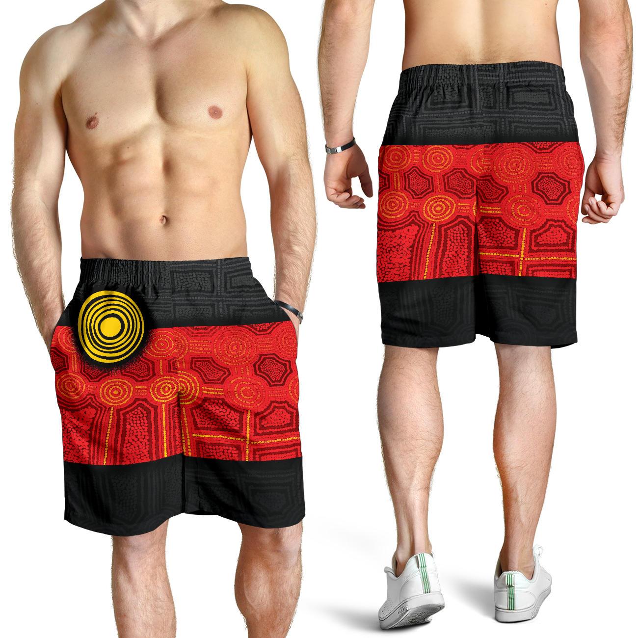 aboriginal-mens-shorts-aussie-indigenous-flag