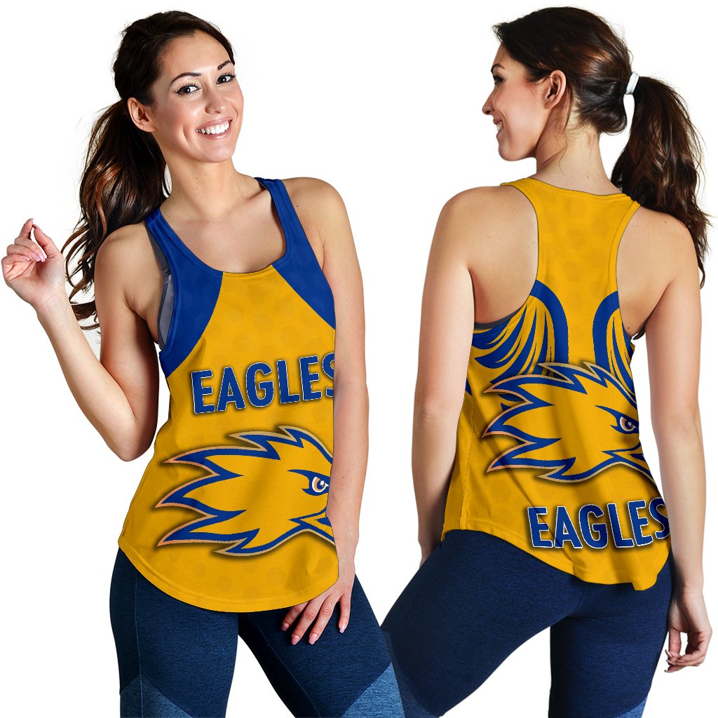 Eagles Women Racerback Tank West Coast - Gold - Vibe Hoodie