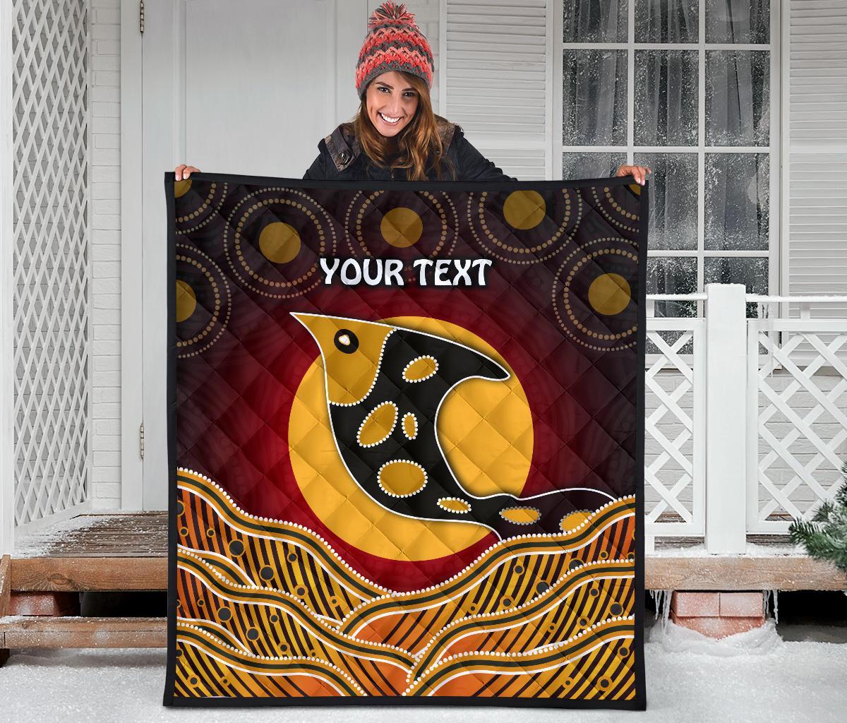 personalised-premium-quilt-aboriginal-dot-patterns-fish