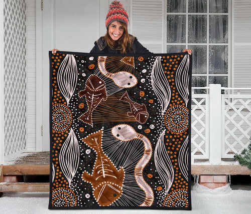 aboriginal-premium-quilt-indigenous-fish-and-snake