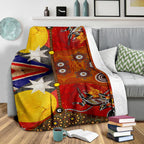 premium-blankets-aboriginal-dot-painting-flags-crocodile