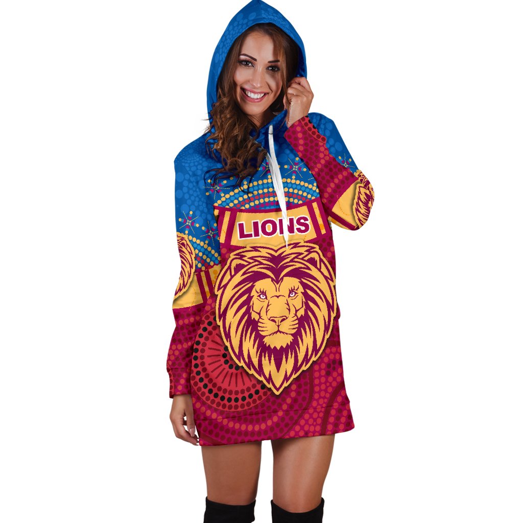 brisbane-indigenous-women-hoodie-dress-proud-lions