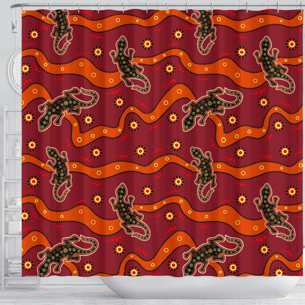 shower-curtain-aboriginal-patterns-curtain-lizard