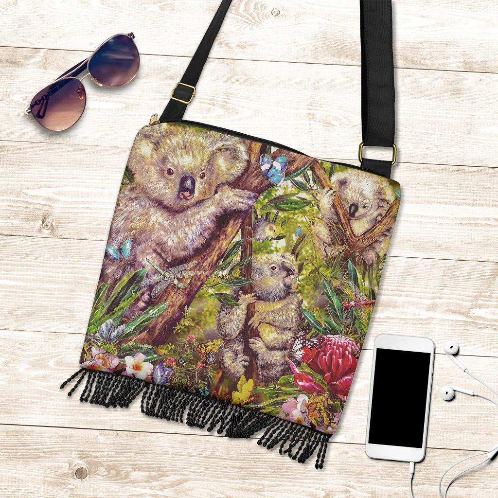 koala-boho-bag-3d-koala-with-waratah-flower-bag