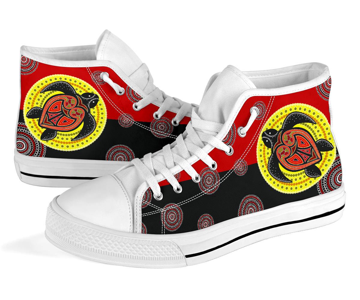 canvas-shoe-aboriginal-dot-painting-shoe-turtle-high-top