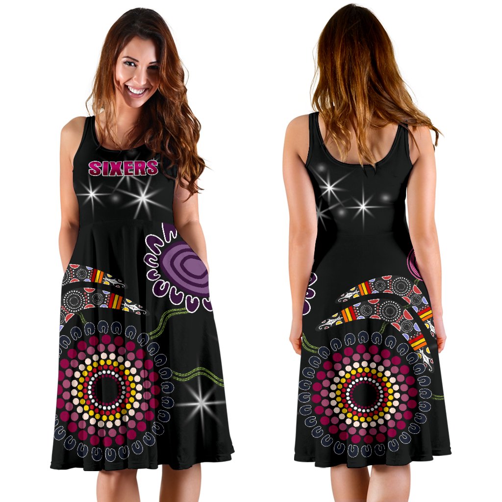 Sydney Women's Dress Sixers Indigenous - Black - Vibe Hoodie