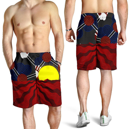 aboriginal-mens-shorts-aboriginal-lives-matter-flag-sun-dot-painting