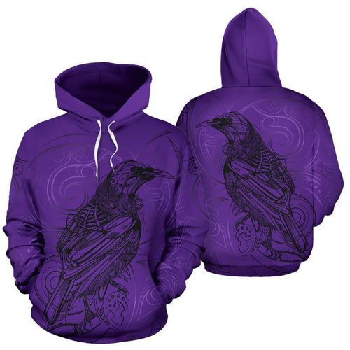 new-zealand-tui-bird-hoodie-drawing-purple