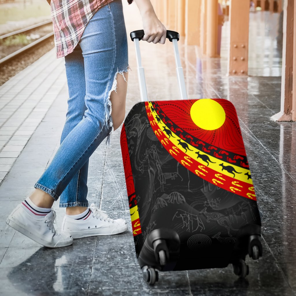 aboriginal-luggage-covers-indigenous-flag-circle-dot-painting