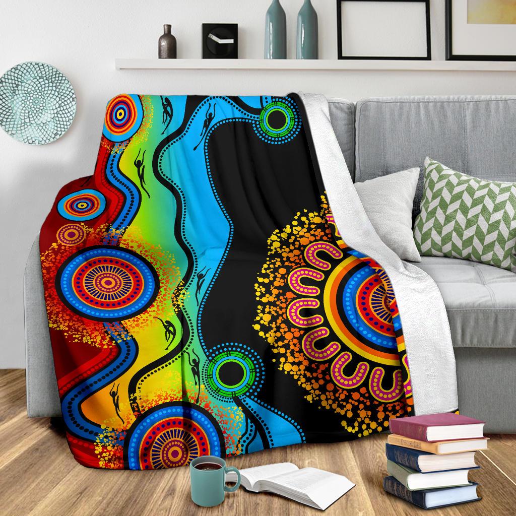 premium-blanket-aboriginal-blanket-blue-dream