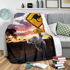 premium-blanket-koala-blanket-kangaroo-sign-sunset-landscape-art