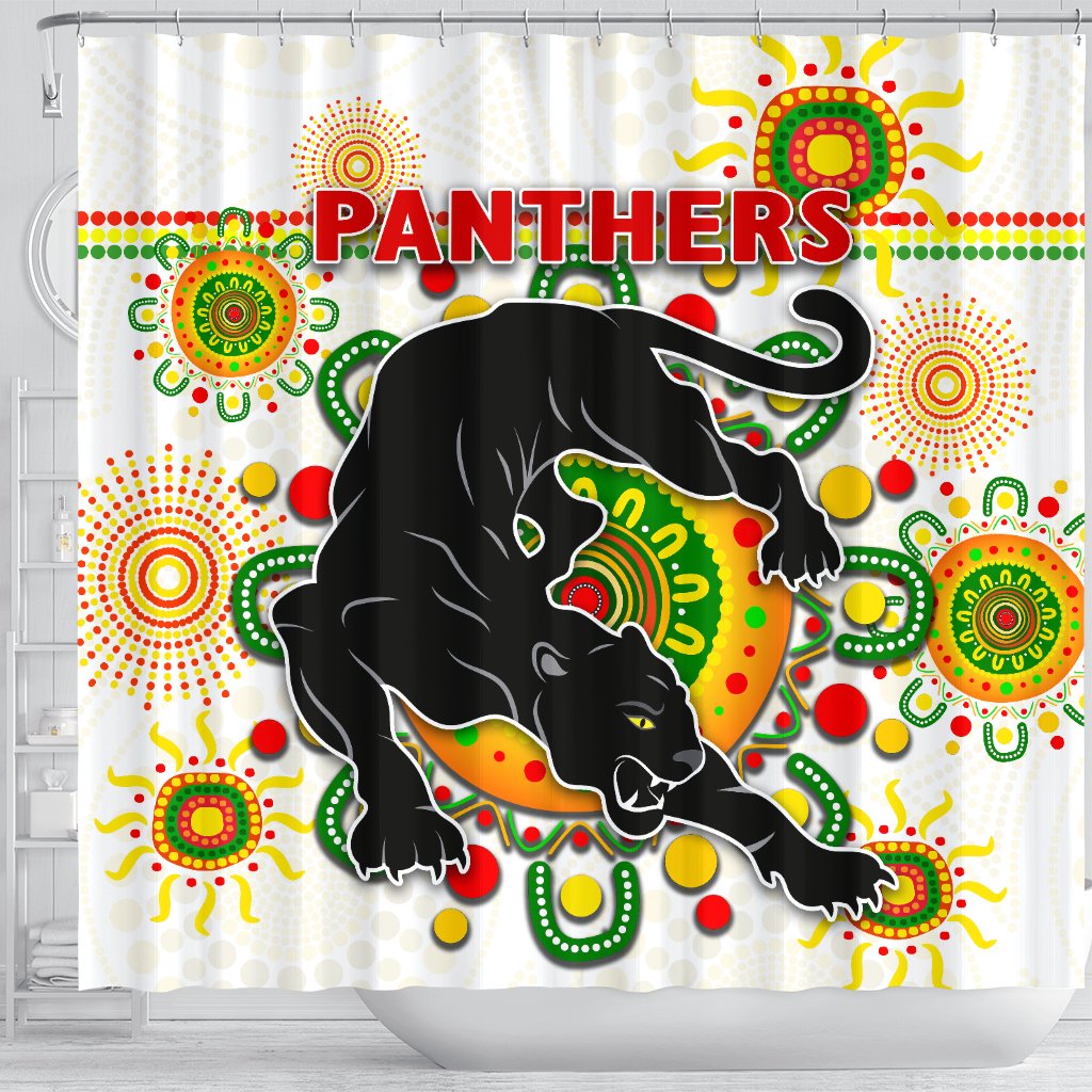 penrith-shower-curtain-indigenous-panthers-white
