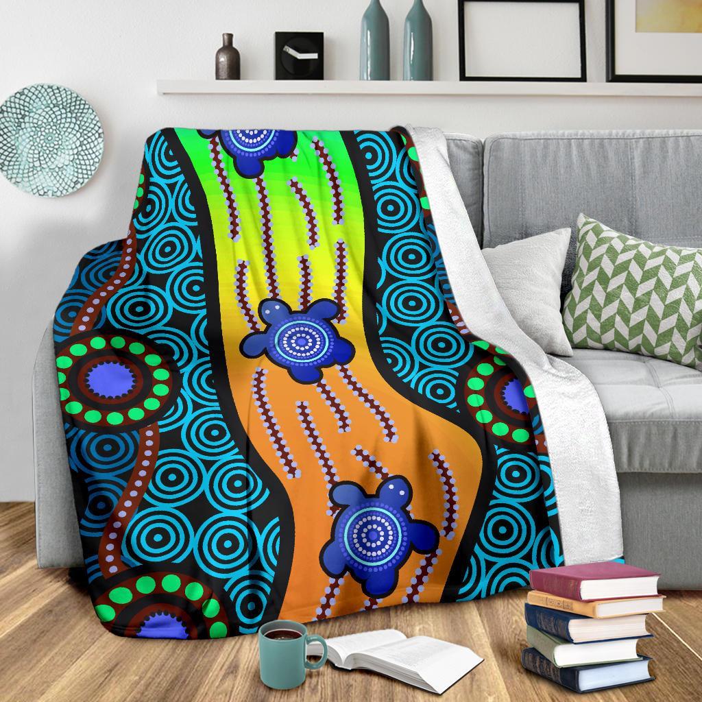 premium-blanket-aboriginal-turtle