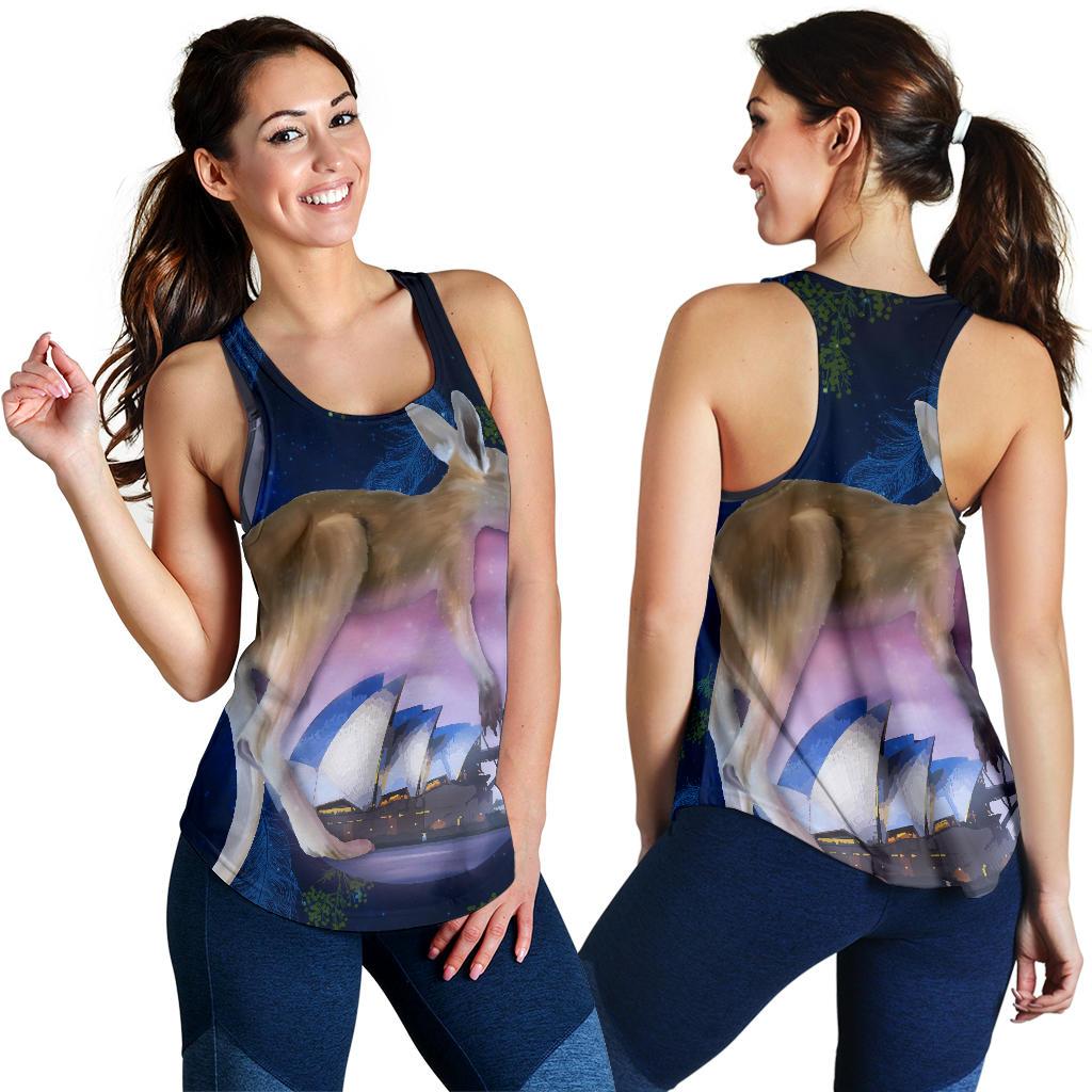 Racerback Tank - Kangaroo Top Tank Dream Sydney Opera - Women - Vibe Hoodie
