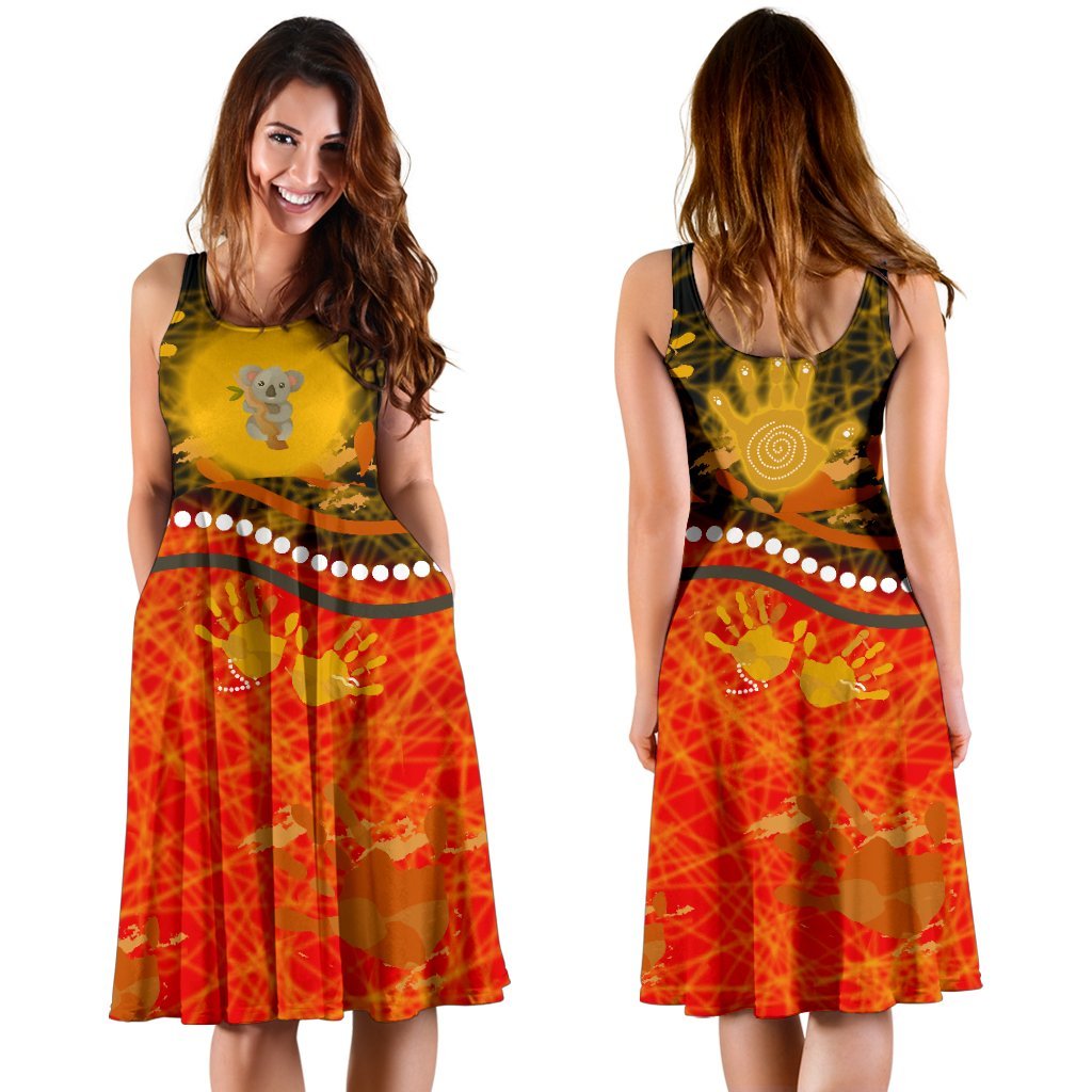 Midi Dress - The Pride Of Aboriginal - Vibe Hoodie